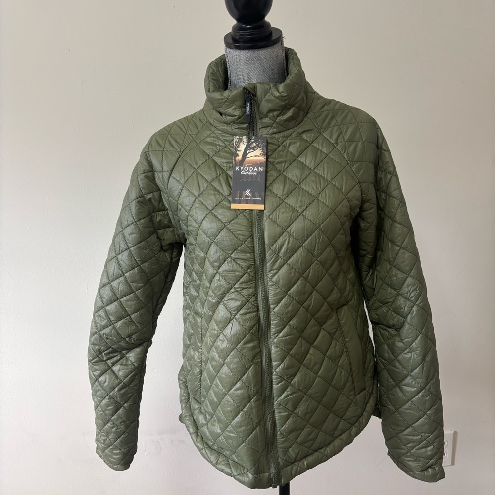Kyodan Women's Quilted Green Light Jacket